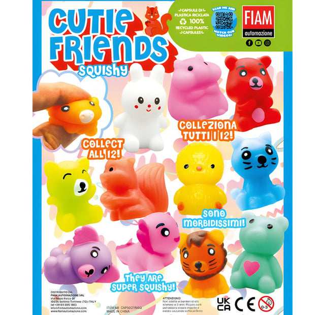 Cutie Friends Squishy (x600) 50mm Vending Prize Capsules