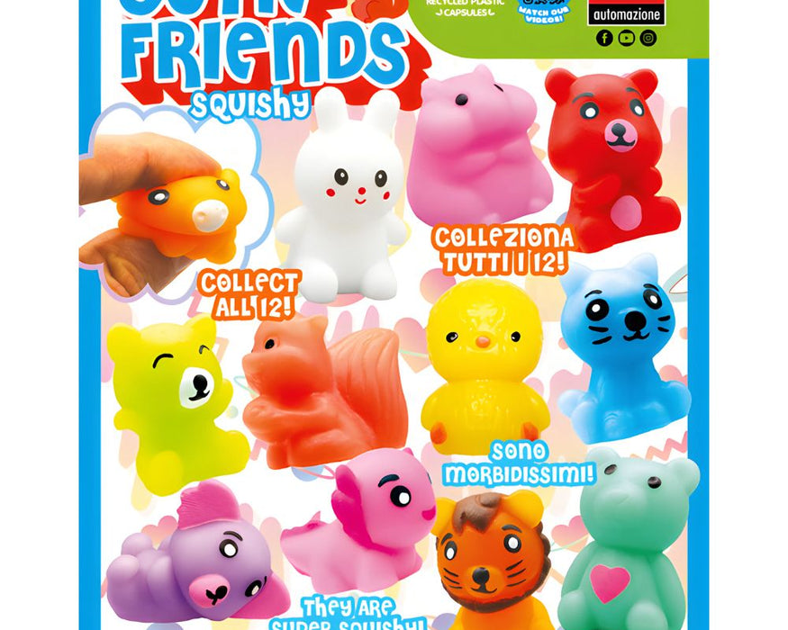 Cutie Friends Squishy (x600) 50mm Vending Prize Capsules