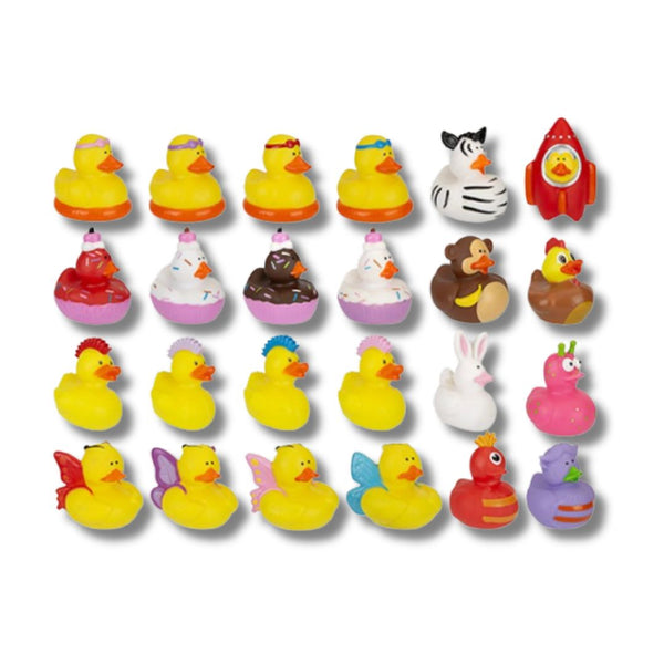 Printed Novelty Ducks Mix 076 - 24 Assorted Ducks (x432)