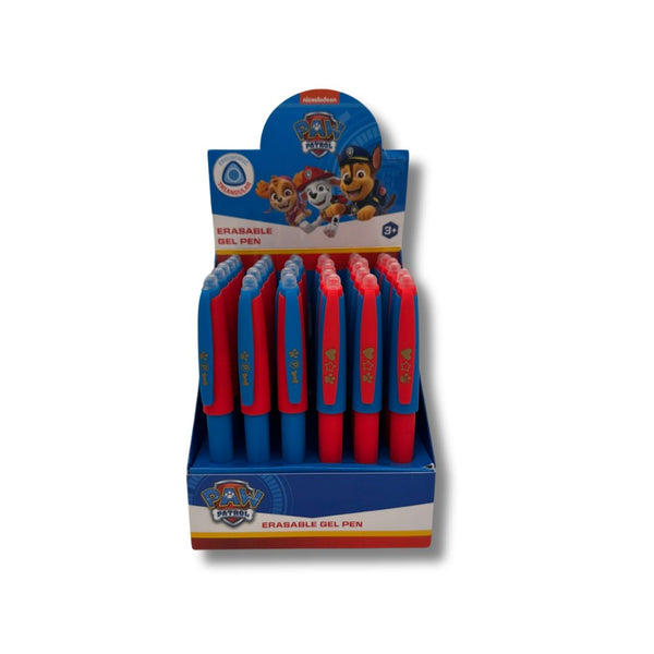 Paw Patrol Eraser Gel Pens in Red/Blue - 36 in Counter Display Unit