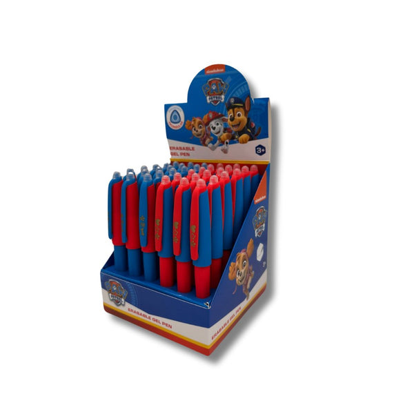 Paw Patrol Eraser Gel Pens in Red/Blue - 36 in Counter Display Unit