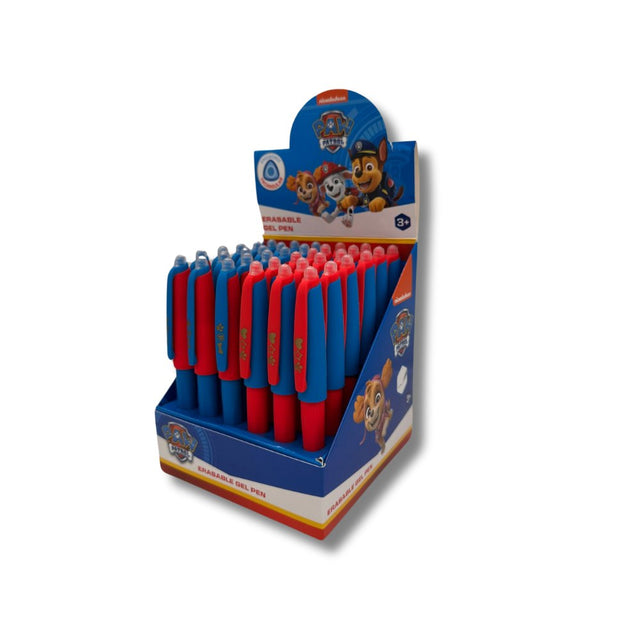 Paw Patrol Eraser Gel Pens in Red/Blue - 36 in Counter Display Unit