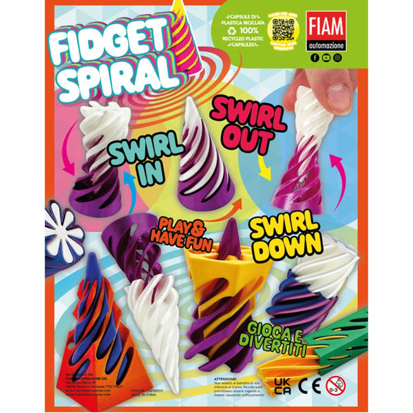 Fidget Spiral (x600) 55mm Prize Capsules