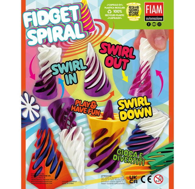 Fidget Spiral (x600) 55mm Prize Capsules