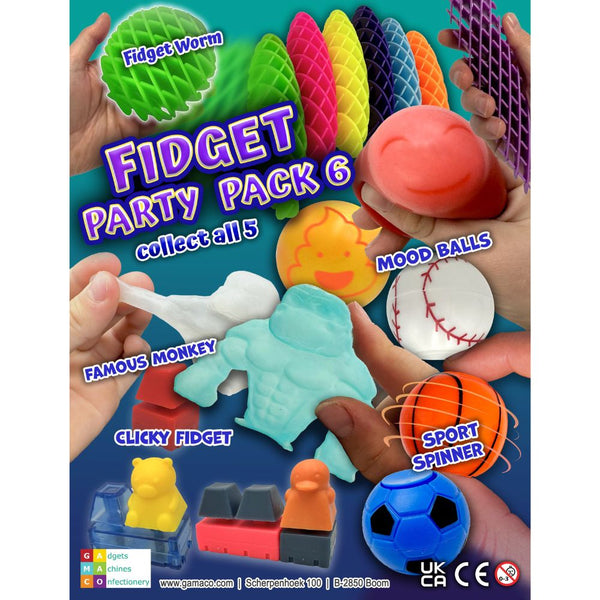 Fidget Party Pack Series 6 (x500) 50mm Vending Prize Capsules