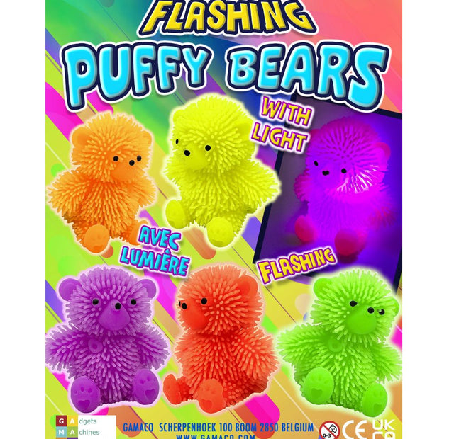 Flashing Puffer Bears (x400) 68mm Vending Prize Capsules