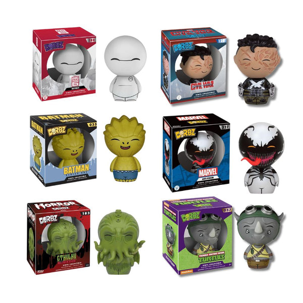 Funko Dorbz range we have made a Mix 3 of Vinyl Figures