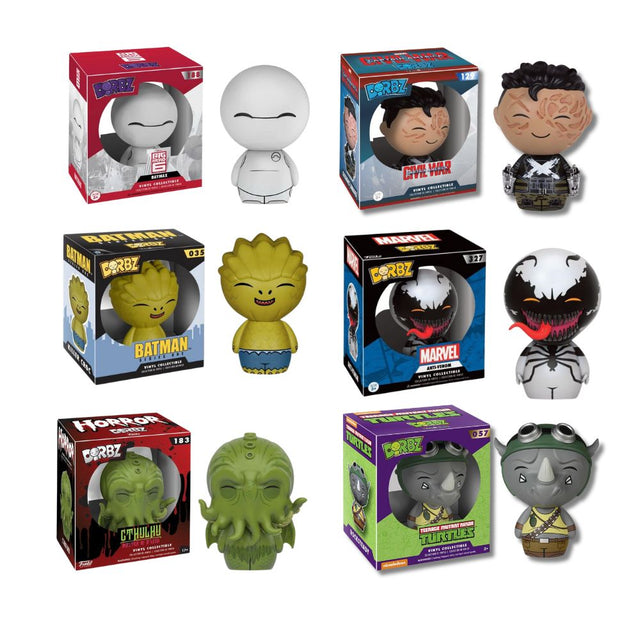 Funko Dorbz range we have made a Mix 3 of Vinyl Figures