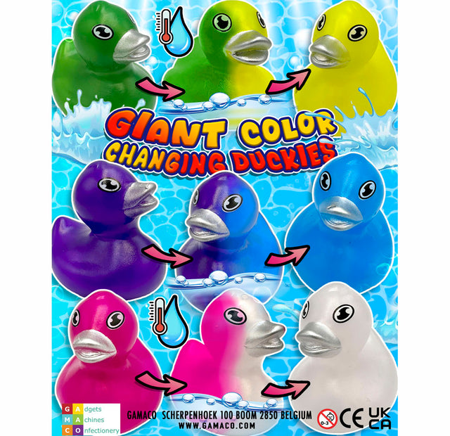 Giant Colour Changing Ducks (x200) 90mm Vending Capsules