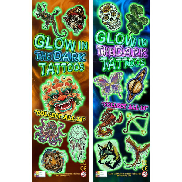 Glow In the Dark (x300) - Flat Pack Vending Tattoos