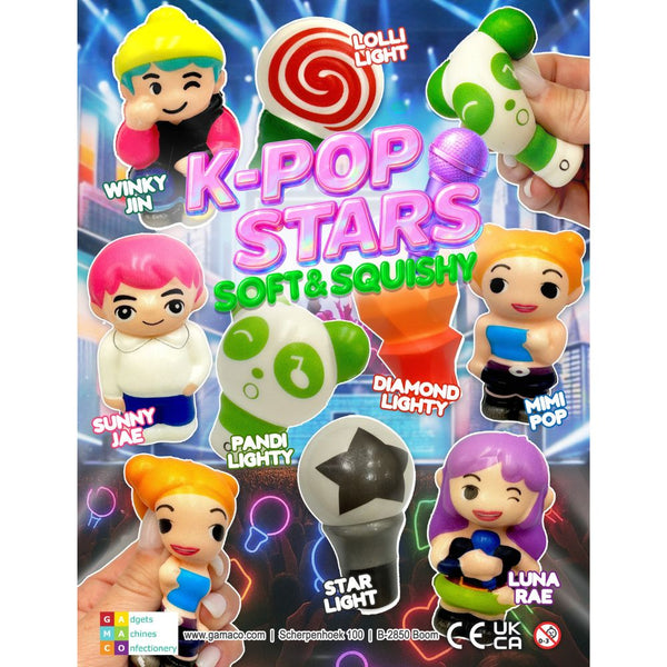 K-Pop Stars Soft & Squishy (x200) 90mm Vending Prize Capsules