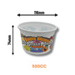 Plastic Large Coin Cups 500cc (x800) - Love Your Arcade Theme