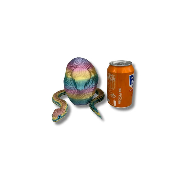 Large Egg with Amazing  3D Printed Snake in Assorted Colours