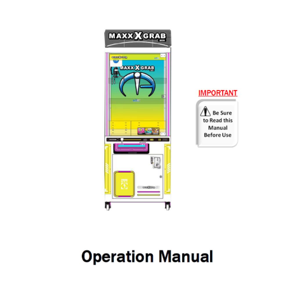 Maxx Grab Eco 1 Player Crane Grabber - Digital Manual PDF
