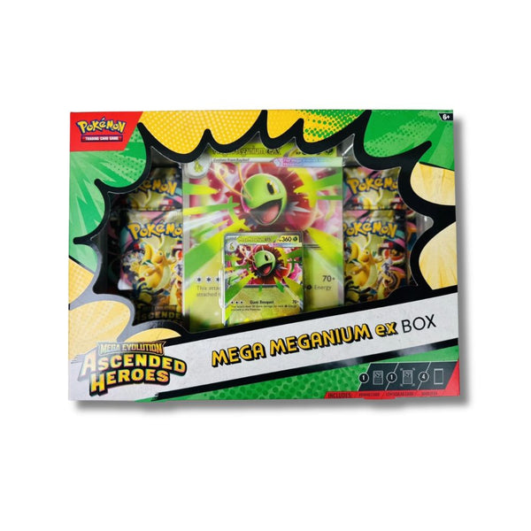 Official Pokémon Mega Meganium EX Box - Mega Evolution Ascended Heroes (x1)