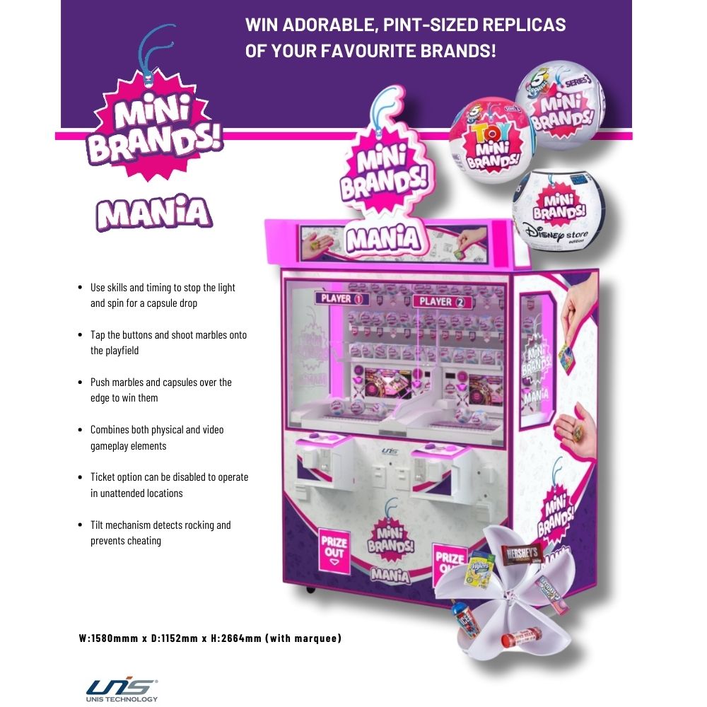 FinGErtip Amusement 未開封 UNIS Mini Brands Mania - Prize Pusher Arcade Game – Maxx Grab