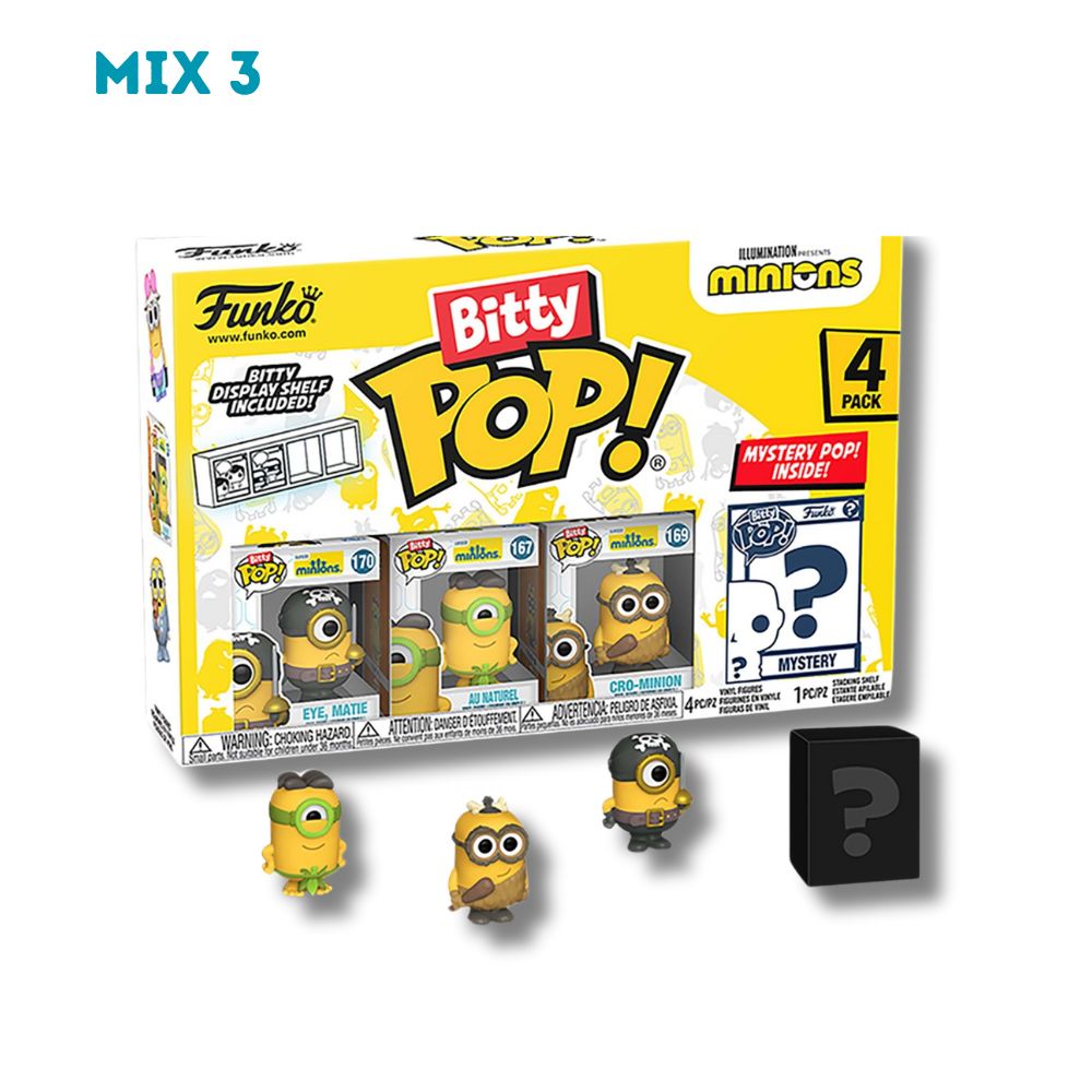 Funko Bitty POP!  Mix 3- 4 Window Pack of Officially licensed merchandise  (x48)