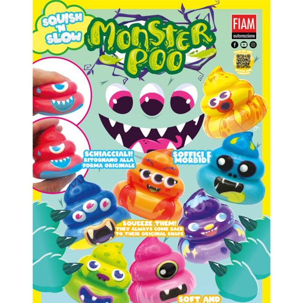 Squish 'n Slow Monster Poo (x100) 100mm Prize Capsules