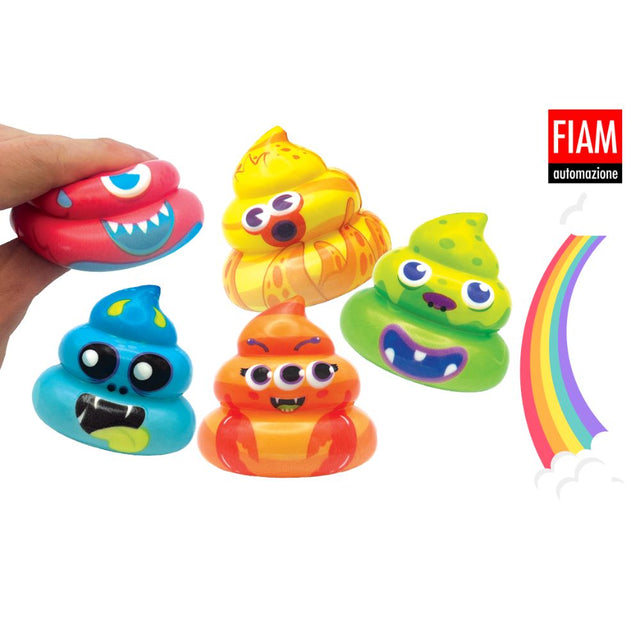 Squish 'n Slow Monster Poo (x100) 100mm Prize Capsules