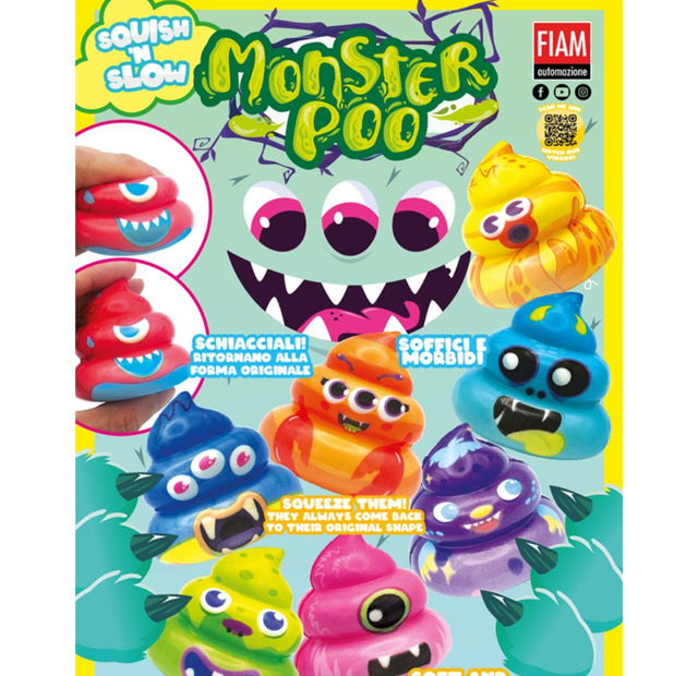 Squish 'n Slow Monster Poo (x100) 100mm Prize Capsules