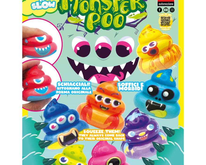 Squish 'n Slow Monster Poo (x100) 100mm Prize Capsules