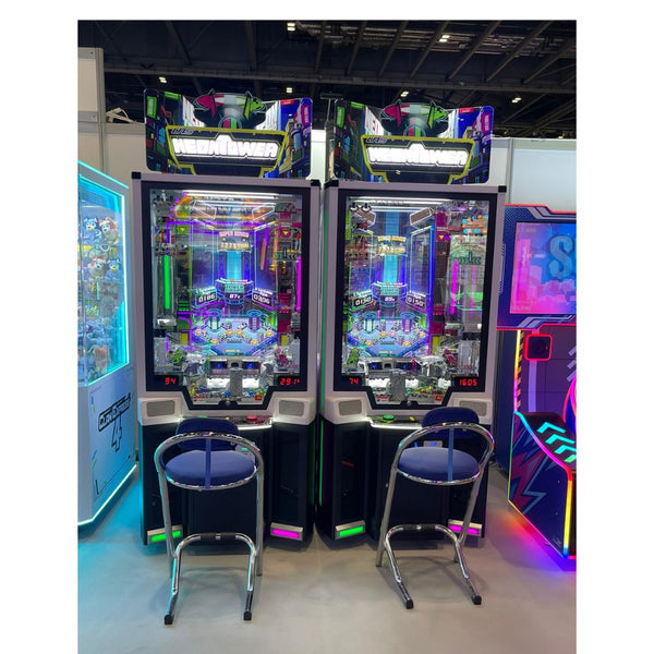 UNIS Neon Tower Twin - A Modern Twist on the Coin Pusher