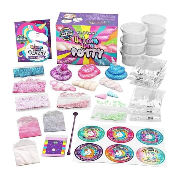 Original Stationery - Unicorn Putty Mystical Glow in the Dark with Glitter Charms & Stickers