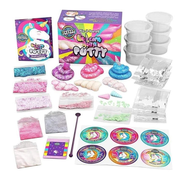 Original Stationery - Unicorn Putty Mystical Glow in the Dark with Glitter Charms & Stickers
