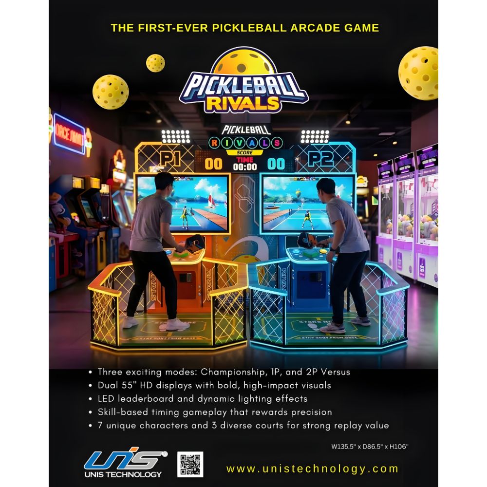 UNIS Pickleball Rivals - Arcade Paddle / Pickleball Game