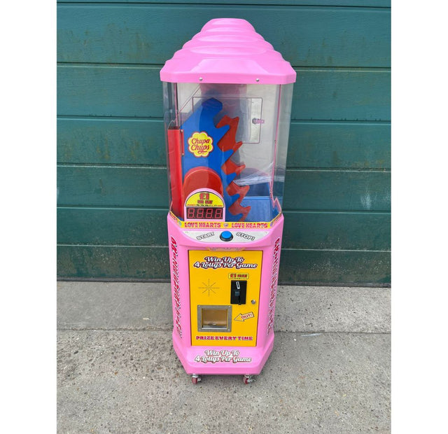 Used Chupa Chups Stairway prize every time vending machine in pink