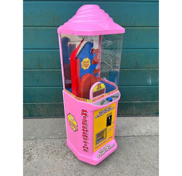 Used Chupa Chups Stairway prize every time vending machine in pink