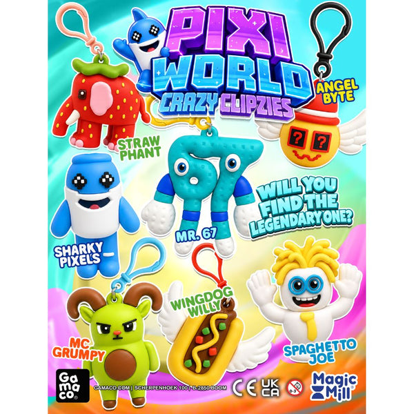 Pixi World Crazy Clipzies in a 57mm capsule.