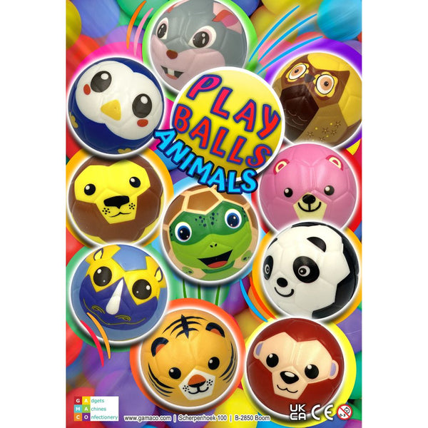 Animals Play Soft Balls (x150) 100mm Vending Soft Ball