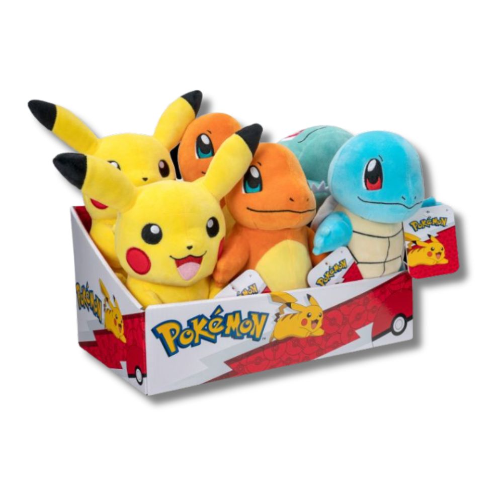 Pokémon - 8 inch Kanto Assorted 8" Size 2/3 - Licensed Prize Plush Toy (x6)
