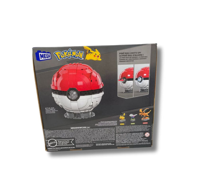 Pokemon Jumbo Poké Ball Light Up Toy Building Set 5-inch Build and Display