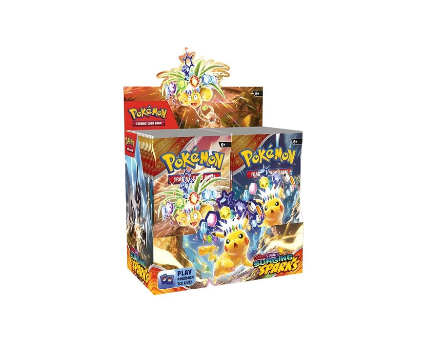 Official Pokemon Scarlet & Violet Surging Sparks - 36 Packs - Redemption & Pusher Prizes