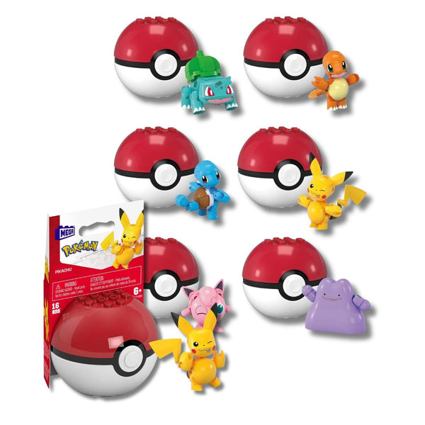 Pokeman Mega Construx Poke Ball - Evergreen (x12)