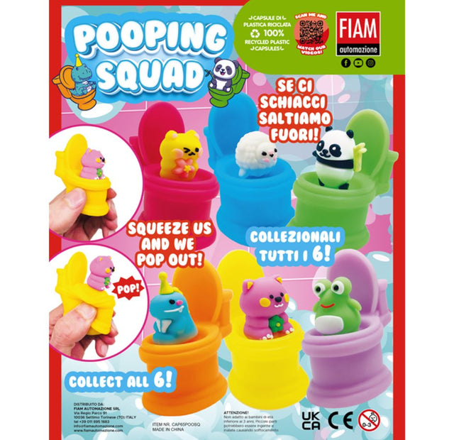Pooping Squad (x300) 65mm Prize Capsules