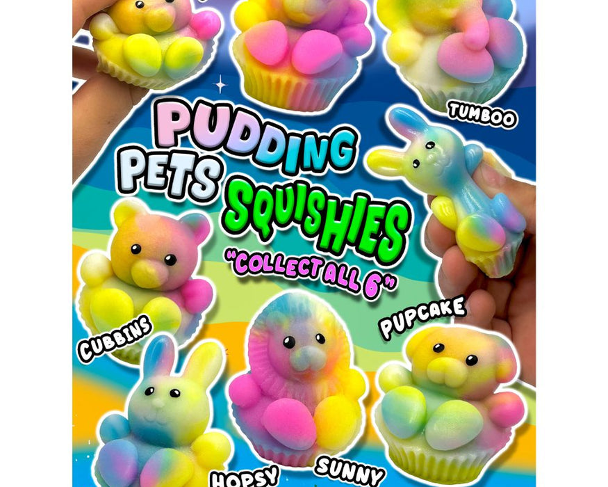 Pudding Pets Squishies in a 50mm Capsule.