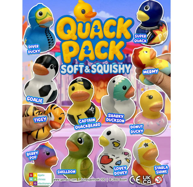 Quack Pack Soft & Squishy (x500) 50mm Prize Vending Capsules