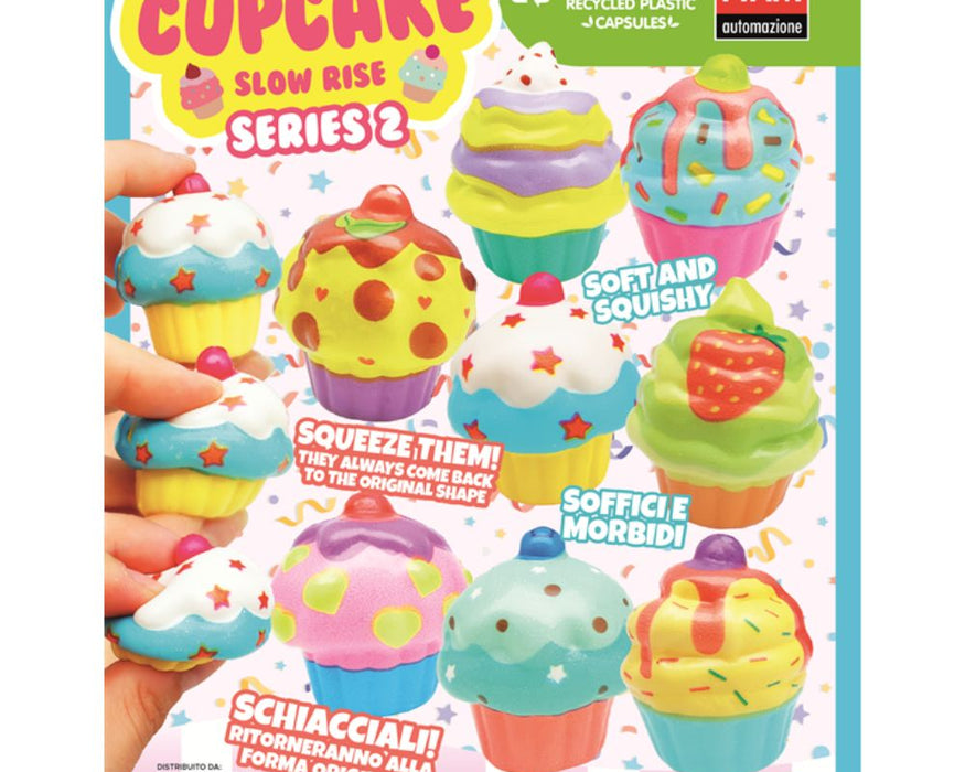 Squish' n Slow Cupcake 55mm (x500) Vending Prize Capsules