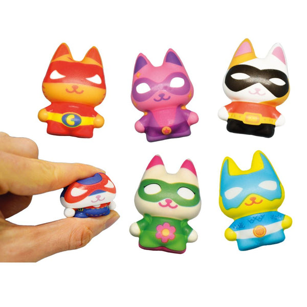 Squish' n Slow Superhero Cats 55mm (x500) Vending Prize Capsules