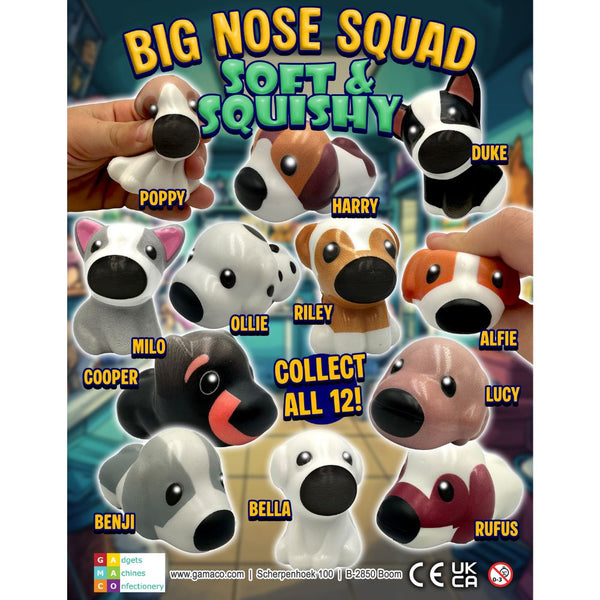 Soft & Squishy Big Nose Dog Squad