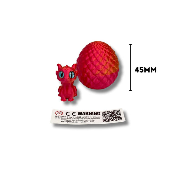 Dragon Eggs with Cute Dragon 3D Printed