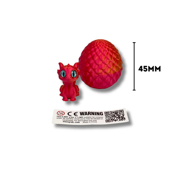 Dragon Eggs with Cute Dragon 3D Printed