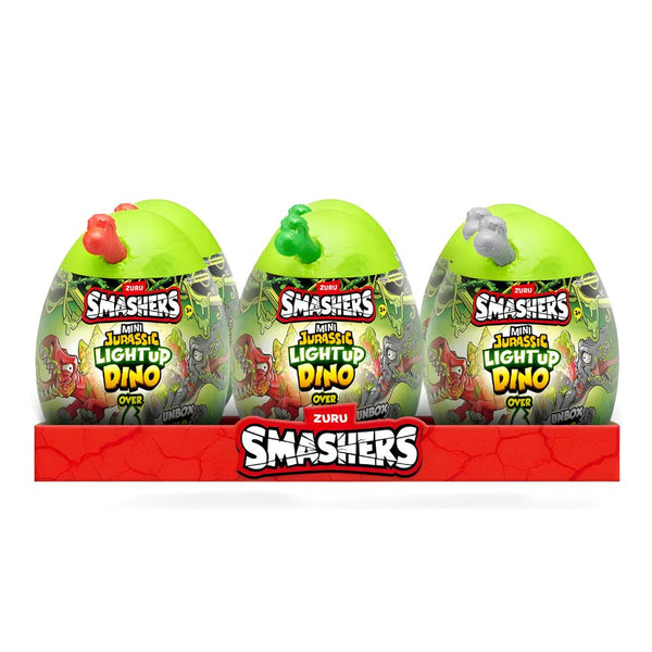 Zuru Smashers Jurassic Series 1 Mini Light Up Dino Assorted (x6)