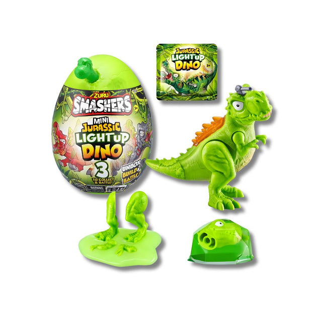 Zuru Smashers Jurassic Series 1 Mini Light Up Dino Assorted (x6)Zuru Smashers Jurassic Series 1 Mini Light Up Dino Assorted (x6)