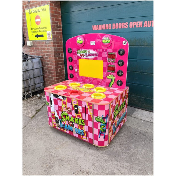 A used Snakes N Ladders whacker game from Feiloli.
