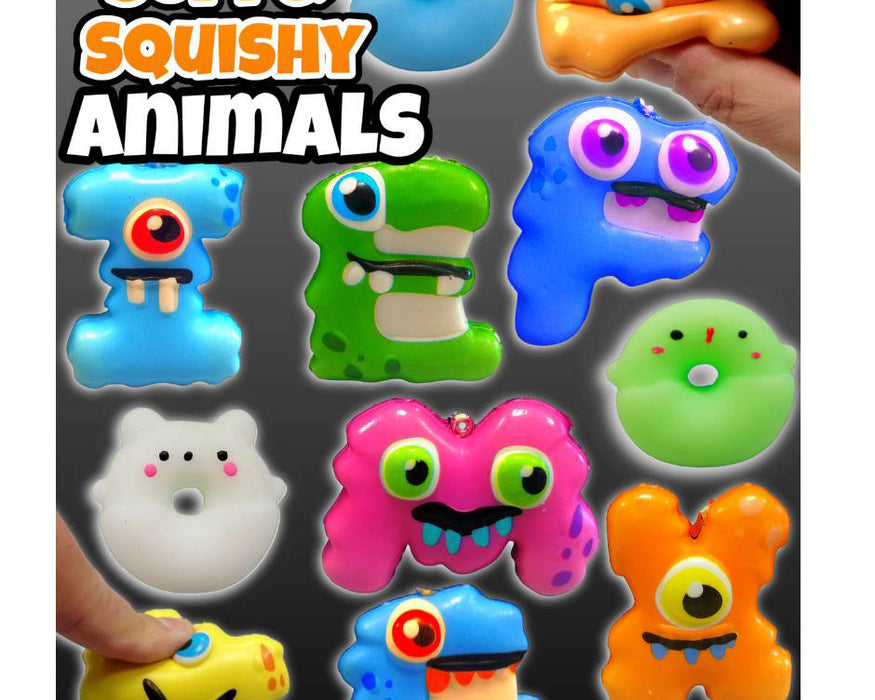 Soft & Squishy Animals (x600) 50mm Novelty Prize Vend Capsules