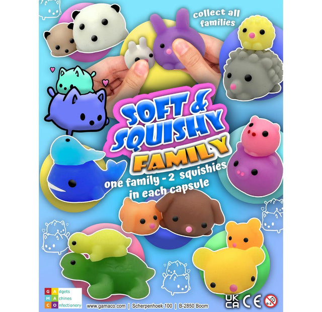Soft and Squishy Family (x500) 50mm Vending Prize Capsules